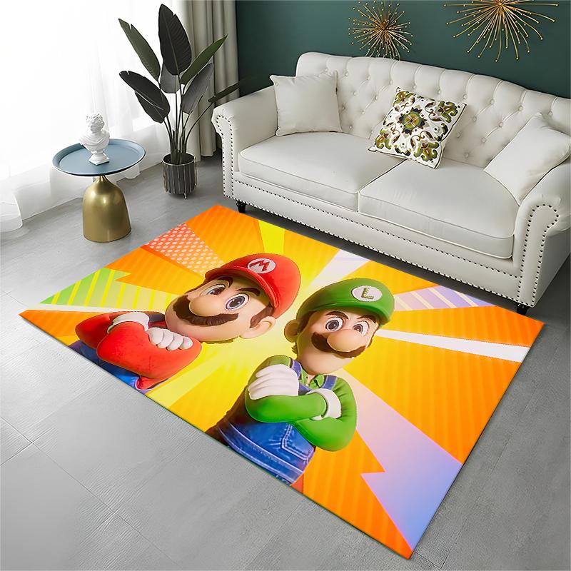 

Cartoon M-Mario Bros Game Carpet Rug for Playroom Bedroom Living Room Sofa Home Decor,kids Area Rug Non-slip Floor Mat Gift 40x60cm