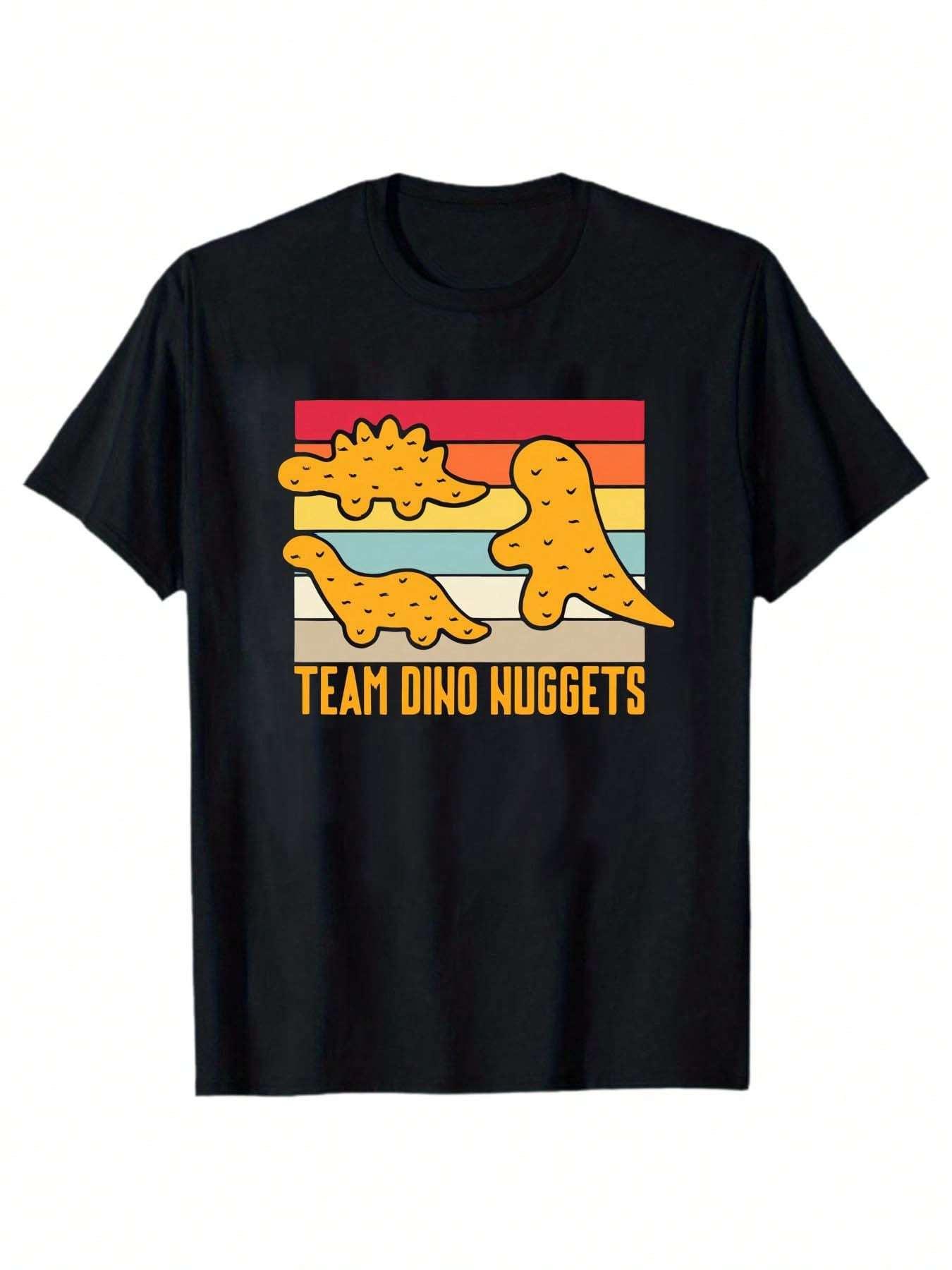 Dinosaur Chicken Nuggets , T-Shirt for Dinosaur Chicken Nugget Enthusiasts S