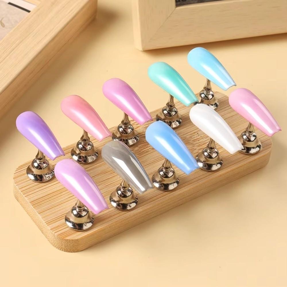 Adjustable Nail Tips Holder Nail Art Nail Display Stand Portable Fake Nail Display Stand