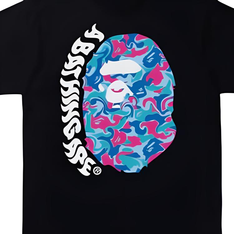 A Bathing Ape Camiseta Cabeça Masculina 1i30-110-076