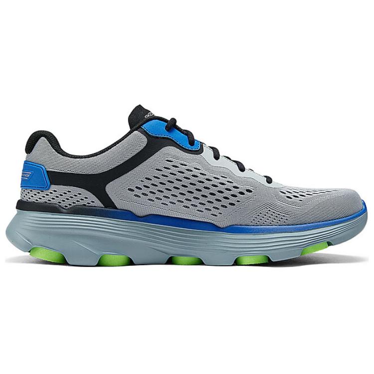 Skechers Go Run 7.0 Comfortable Versatile Breathable Low-Top Casual Running Shoes Men Sneaker Gray Blue 220644-GYBL