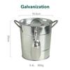 Ice Bucket Seafood French Fries Snack Basket Fried Chicken Bucket Beer Cooler Creative Stainless Steel Tableware Can Cooler Can