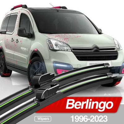 For Berlingo 1996-2023 Front Windshield Wiper Blades 2x Windscreen Window Accessories 2000 2008 2012 2015 2017 2019 2020