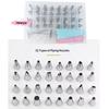 38Pcs Cake Decorating Tools Set Stainless Steel Icing Cream Piping Nozzle Tips Confectionery Pastry Bags for Cake Decoration