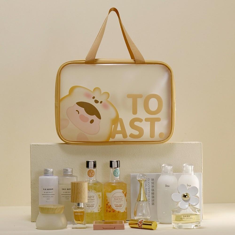 Portable Transparent Wash Bag Waterproof Travel Makeup Case Large Capacity Cosmetic Bag Bathing