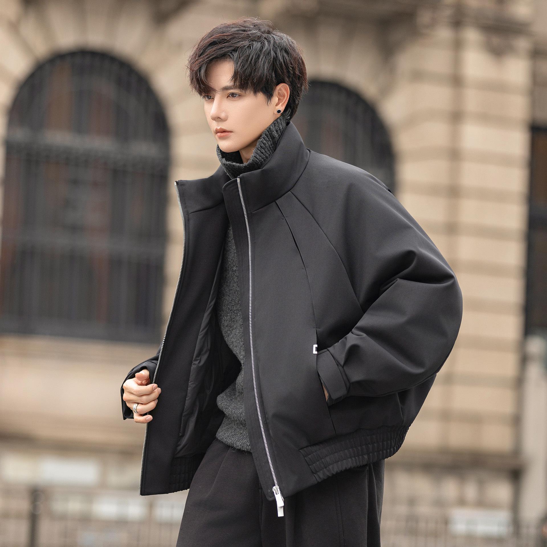

Trendy Men s 2025 White Duck Down Winter Jacket - High Quality, Warm Outerwear XXL for 165-190 lbs чорний