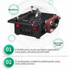 200W Circular Table Saw Mini Bench Saw and Belt Sander Variable Speed 30mm Cutting Depth for Wood Plastic Stone Metal Knife