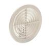 Grille D'aération Blanche À Clipser Ø 14,7cm - Aluminium - Pour Pièces Avec Gaz