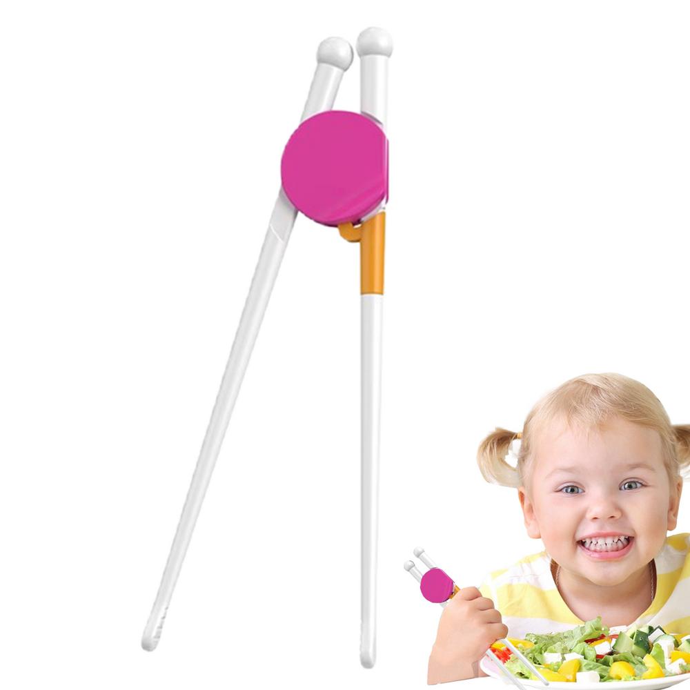

Toddler Chopsticks Non-Slip Kid Chopsticks Chopstick Trainer Left Or Right Handed Chopstick Helpers For Kids Beginners Boy Girl розовый