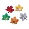 Pattern Various Uses Soft Decorative Stickers Colorful DIY Patch Stickers Cloth Stickers Maple Leaf Sticker Embroidery Stickers