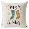 Christmas Pillow, Home Sofa, Linen Cushion Cover, Car Waist Pillow Cover, Children's Pillow Cover