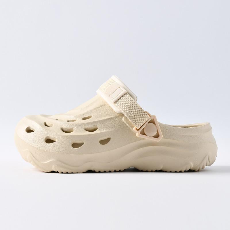 Hole shoes couple sports beach shoes thick sole height adjustable men's and women's cool slippers outer wear summer
