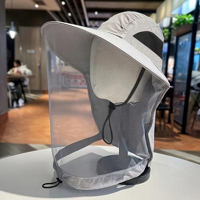 Men's and Women's Outdoor Mosquito Caps, Fishing Caps, Sun Protection Wide-brimmed Hats for Mountaineering, Face Masks and Hats