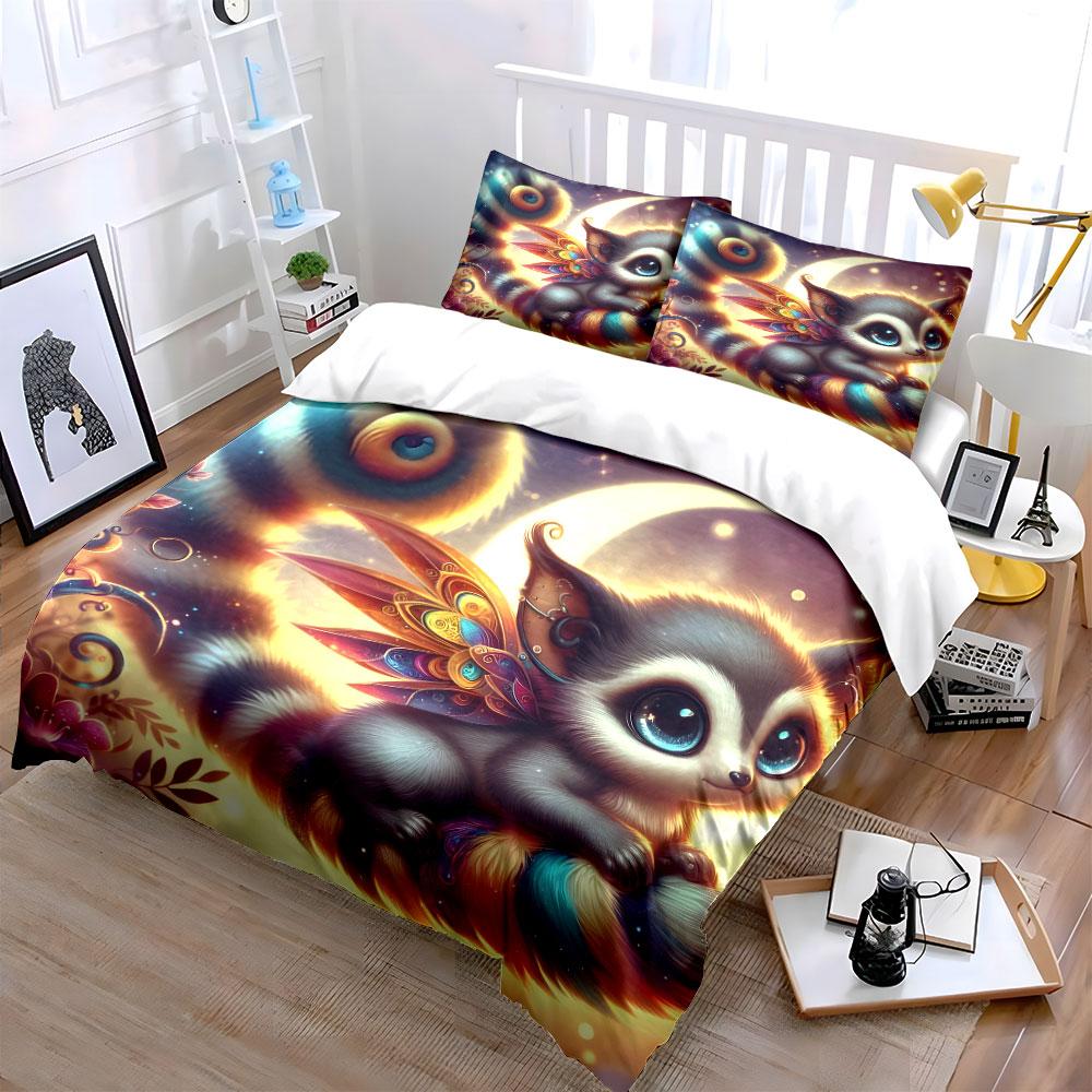 "Fantasy Creature Set for Decoration" Exquisite three-piece bedding set gift for kids and adults