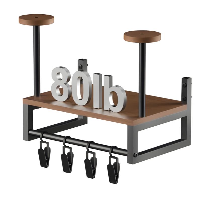 Wooden Motorcycle Helmets Wall Mount Holder For Secure Display & Space Saving Organization In Garage Or Home Environment