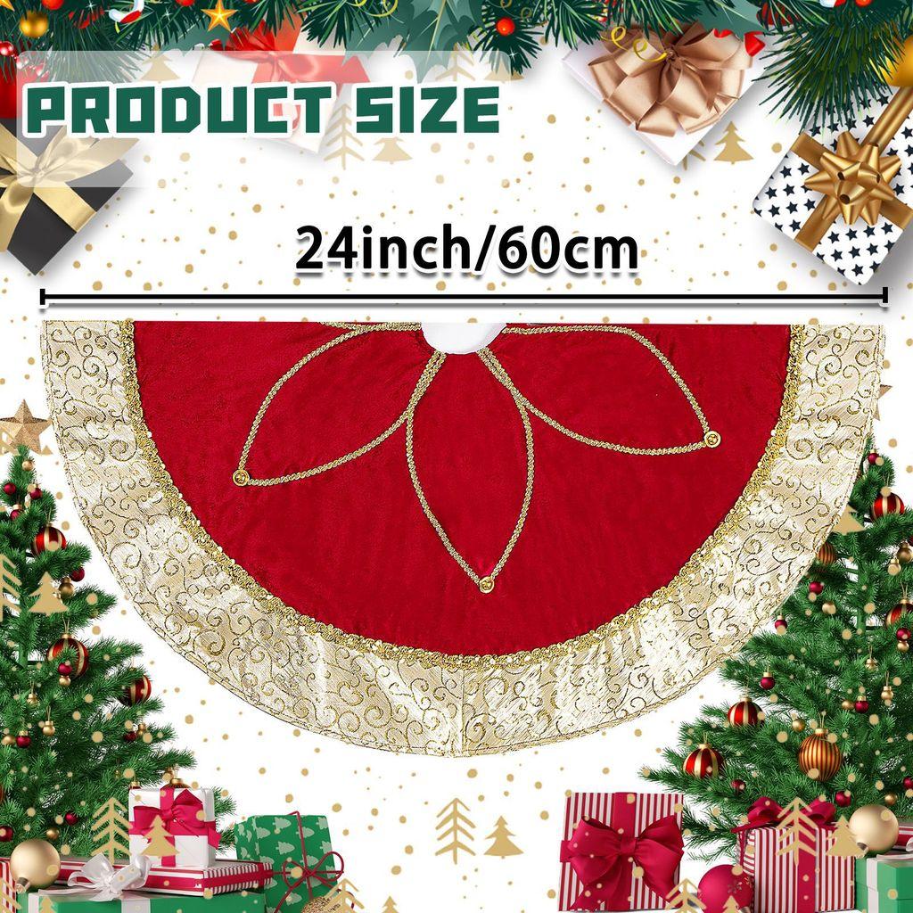 

Christmas Tree Skirt Xmas Tree Ornaments Soft Mat Home Decoration Party New Year Gift S