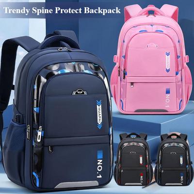 Trendiger mehrschichtiger Grundschulranzen mit hoher Kapazität für Mittelschüler der 3.-6.-9. Klasse, Büchertasche, leichter wissenschaftlicher Kinderrucksack mit Wirbelsäulenschutz