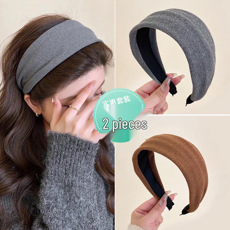 CHIMERA Wide High Crown Headband Set for Women 2-piece Set