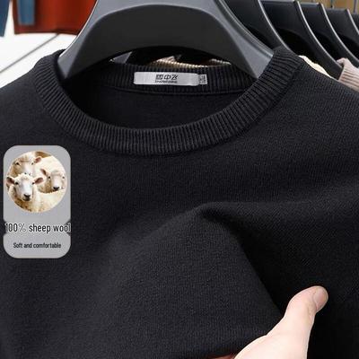 Men's 100% Merino Wool Round Neck Sweater