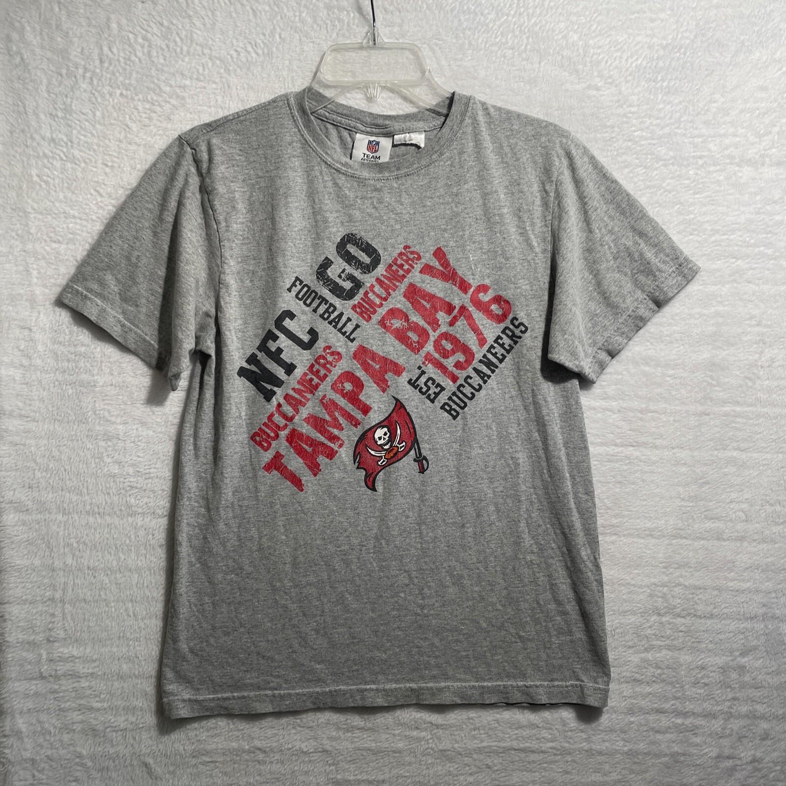 Tampa Bay Buccaneers Shirt Adult Small Gray Geometric Small Cotton Short Sleeve S разноцветный