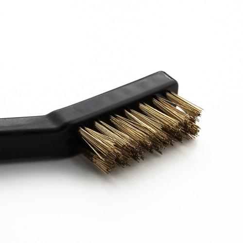 SUNDRY SWB-3 Drahtbürstenset, 3-teiliges Set (Messing/Edelstahl/Nylon), 180mm Lang, für Kochfelder, Fleckenentfernung und Rostentfernung, Reinigung und mehr