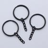 Argola de Chave Dividida 25mm 28mm 30mm Com Corrente de Extensão Links Charms Para Fazer Chaveiros Pingentes DIY Suprimentos Para Joias