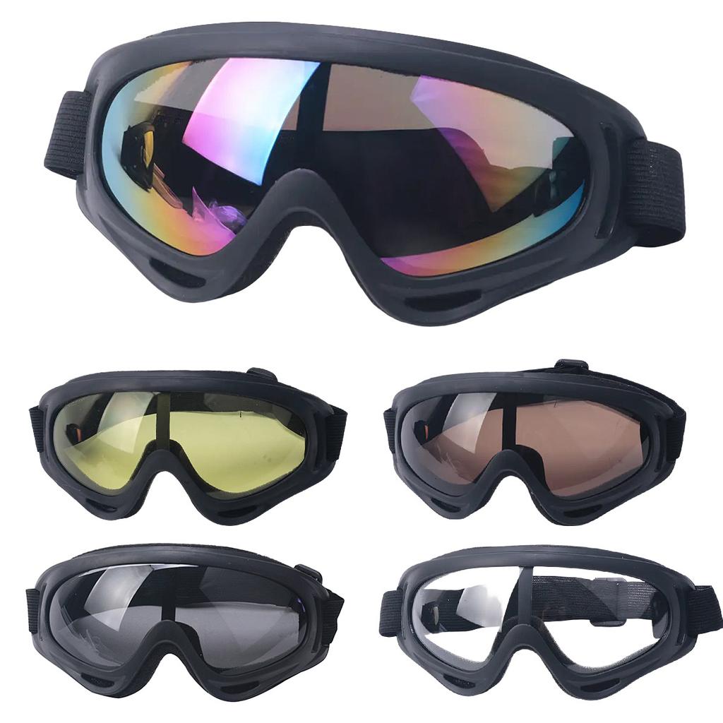 X400 Sports Goggles, Windproof Motorcycle & Cycling Glasses with Tactical Mask, UV Protection for Outdoor Riding, Skiing, Airsoft