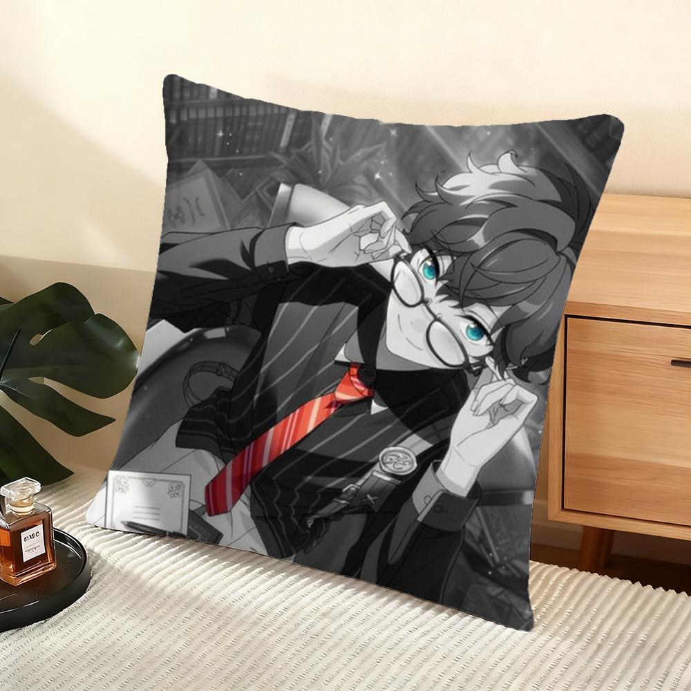 Cartoon E-Ensemble Stars Cushion Cover Soft Short Plush Pillow Cover Smooth Cozy Texture Aesthetic Cushion Case Home Decor