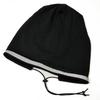Big Watch Stretch Knit Cap with Reflective Sizes L and XL VN-01 Men's Detail, Black,