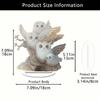 1Pcs Festive Desktop Decoration 2D Flat Anime Themed Owl Statue Collectible Holiday Gift Perfect For Ornament And Decor