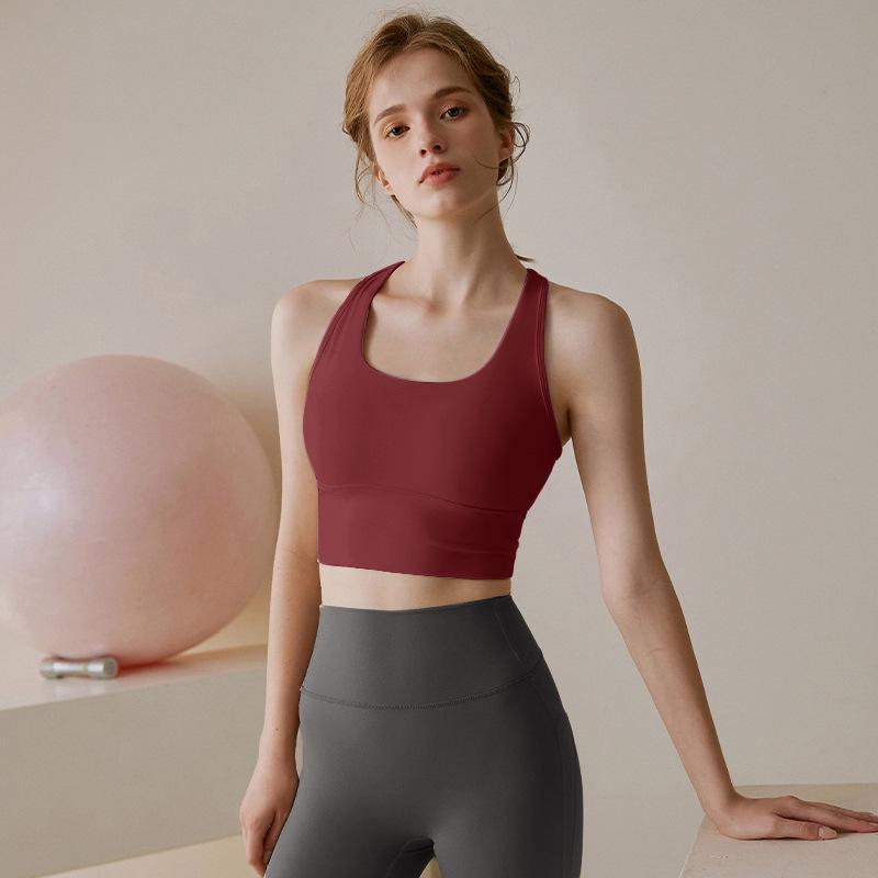 Women s Criss-Cross Back Sports Bra Yoga Tank - Anti-Sagging, High-Intensity Running Fitness Wear Double Extra Large