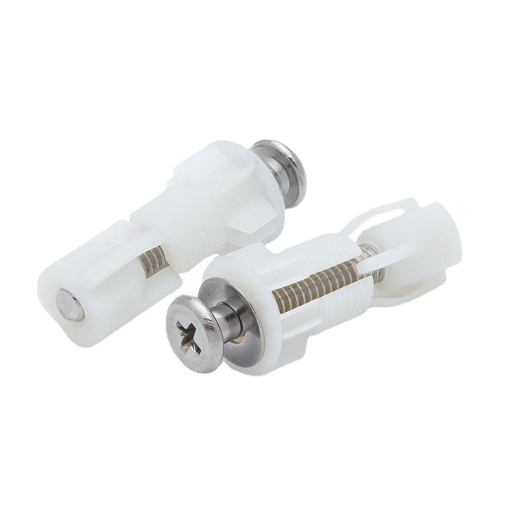 Nylon Metal Fixing Screws Bolts White Bathroom Nut New Toilet Cover Bolt Fittings  Toilet