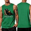 Men's Funny Animal Saying Tank Top - Loose Fit Breathable Summer Vest for Gym and Street