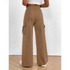 2025 Fashion Loose Casual Wide-leg Women Long Pants Drawstring Solid Color Pockets Sweatpants Office Autumn Wintercasual Jogging Pants Simple Trousers