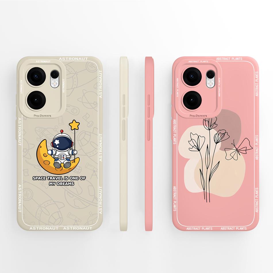 For Oppo Reno 13F Case Cute Panda Funda Soft Liquid Silicone High Quality Back Cover For Oppo Reno 13 F Reno13F 4G 5G Phone Case