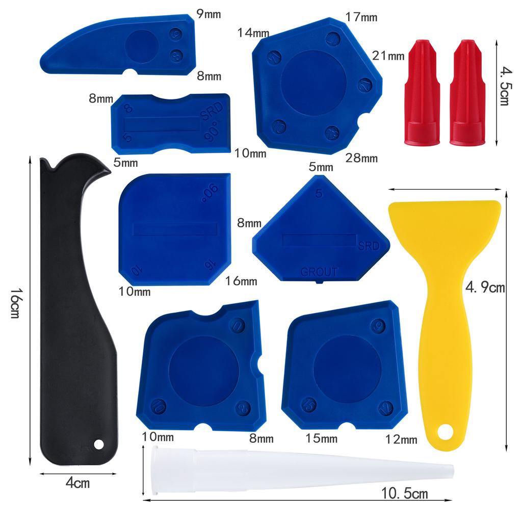 Caulk Finishing Kit20 In 1 Silicone Caulking Tools Caulk Finishing Silicone Sealant Scraper Tool Nozzle