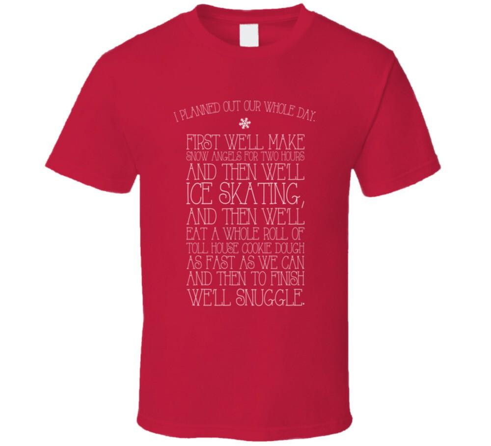 Planned The Whole Day Elf Quote T Shirt