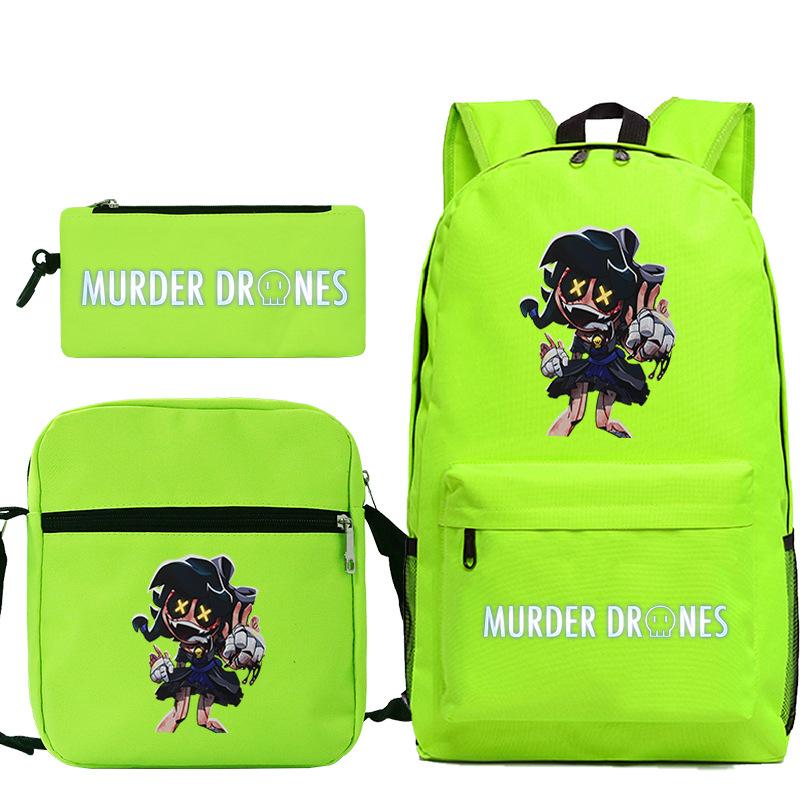 Neuer Murder Peripherie-Trend Schulterrucksack-Set Lässige Stiftetasche Grund- und Sekundarschultasche
