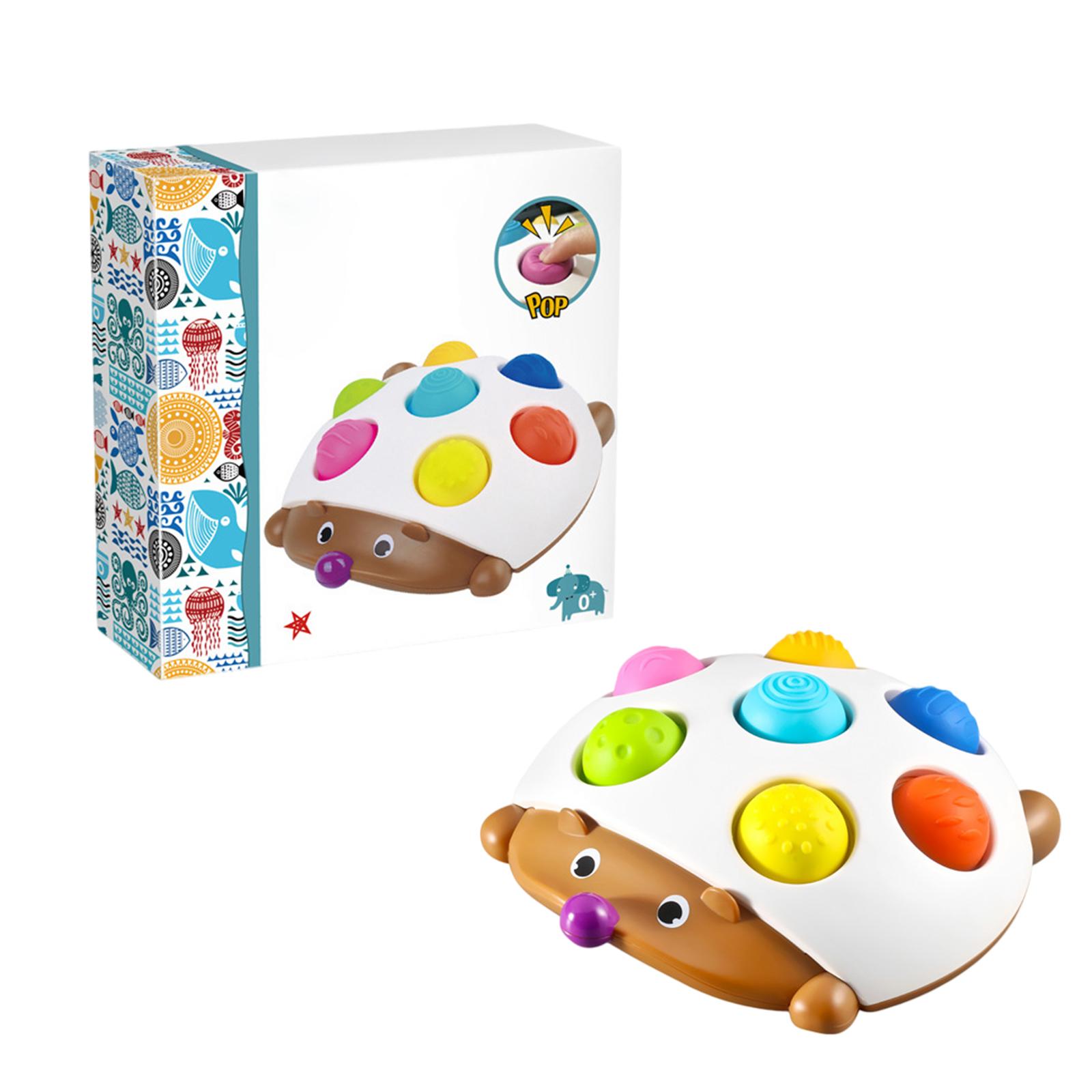 

Hedgehog Popper Sensory Learning Toy Push Travel Fun One Size