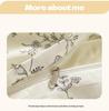Class A Small Floral Cloud-like Cotton Bedding Set - Includes Duvet Cover, Sheet, Bed Skirt (3 pcs)