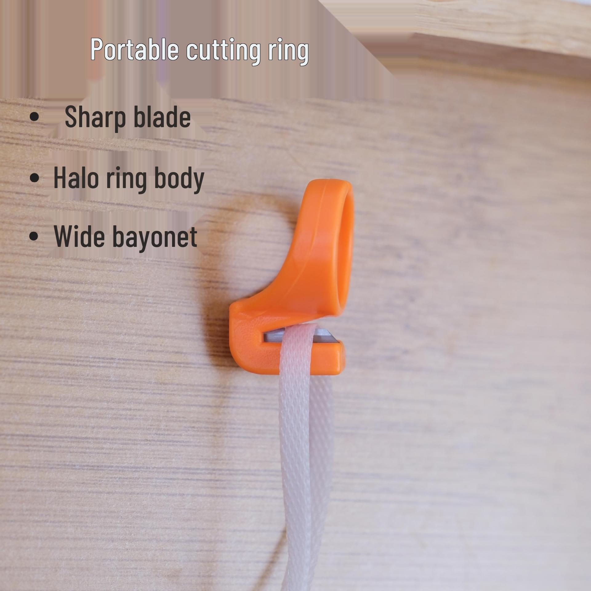 

Multifunctional Ring Knife: Sewing, Wrap Cutting, Crab Binding, Finger Blade Tool.