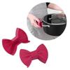 Pack of 2 Non Slip Heat Resistant Glove Silicone Finger Guard Kitchen Cookware Silicone Bowknot Clip for Oven Baking