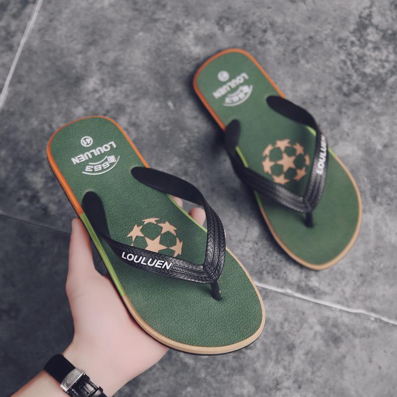 

Летние вьетнамки мужские простые для улицы повседневные шлепанцы легкие и дышащие сандалии уличная пляжная обувь прилив 44 армия зеленый