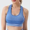 Moisture-Wicking Knit Sports Bra with Hollow Back Design for Yoga and Outdoor Fitness