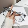 Retro Square Glasses Ultra-Light Transparent Frame Eyewear Anti-Blue Light Flat Glasses Korean Popular Decoration Eyeglasses
