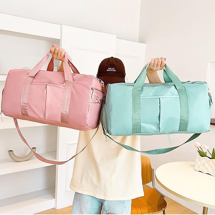 Large-Capacity Travel Bag with Shoe Compartment - Dry/Wet Separation, Shoulder & Cross-Body Luggage Bag