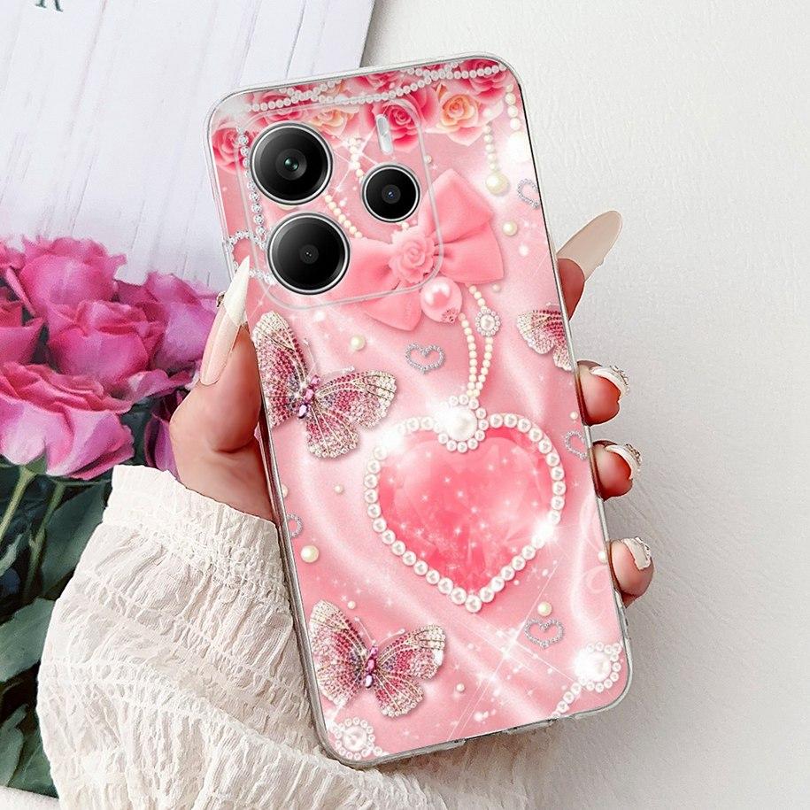 For Cover Xiaomi Redmi Note 14 4G Phone Case Luxury Marble Machine Soft Silicone Slim TPU Funda For Redmi Note 14 4G Note14 Capa
