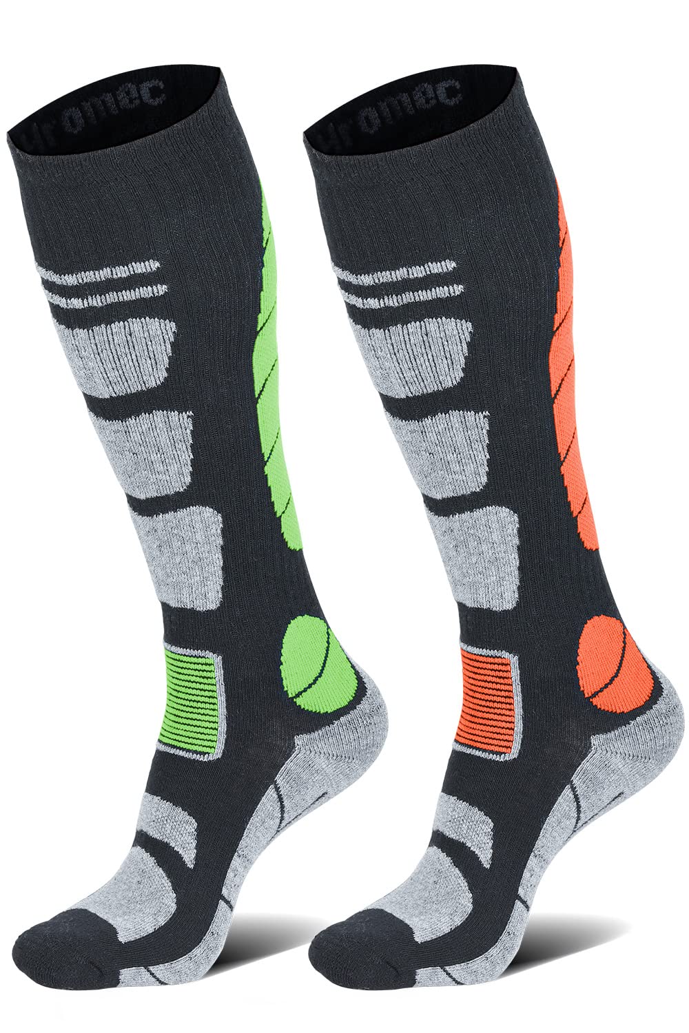 

Merino Wool Thermal Ski Sports Socks for Men and US Black Socks, Knee-High, Winter, Snowboarding, Women, Size Large, Color