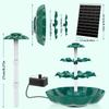 1pc Solar Fountain Pump,Three-Layer Solar Bird Bath Fountain,Easy To Install,For Indoor And Outdoor Garden Villa Water Scenery