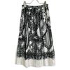 Erdem 4647YLPT White X Black Lace Print Pleated Skirt Skirt UK6 White / blackUsed